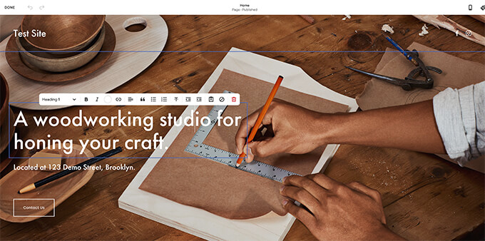 Squarespace Website Creation Tool