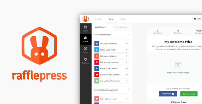 The RafflePress giveaway plugin